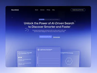 NeuraSeek - Conceptual AI Driven ChatBot ai chatbot ai website chatbot website chatgpt modern website ui design
