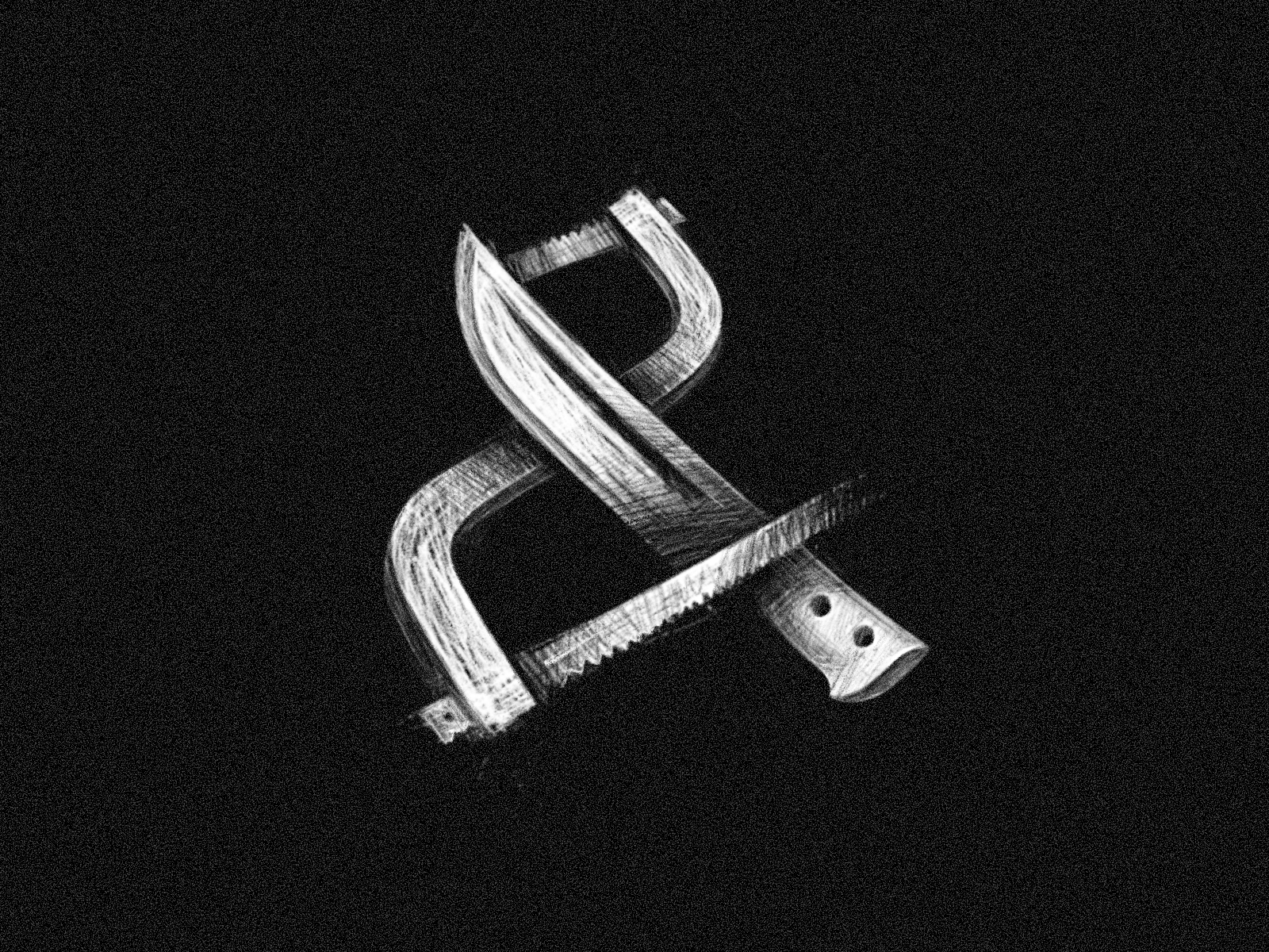 & Butchery ✦ Logo ampersand barbecue butcher butchery chef cook cooking cut hand illustration kitchen knife lettering logo logodesign logotype meat saw teach