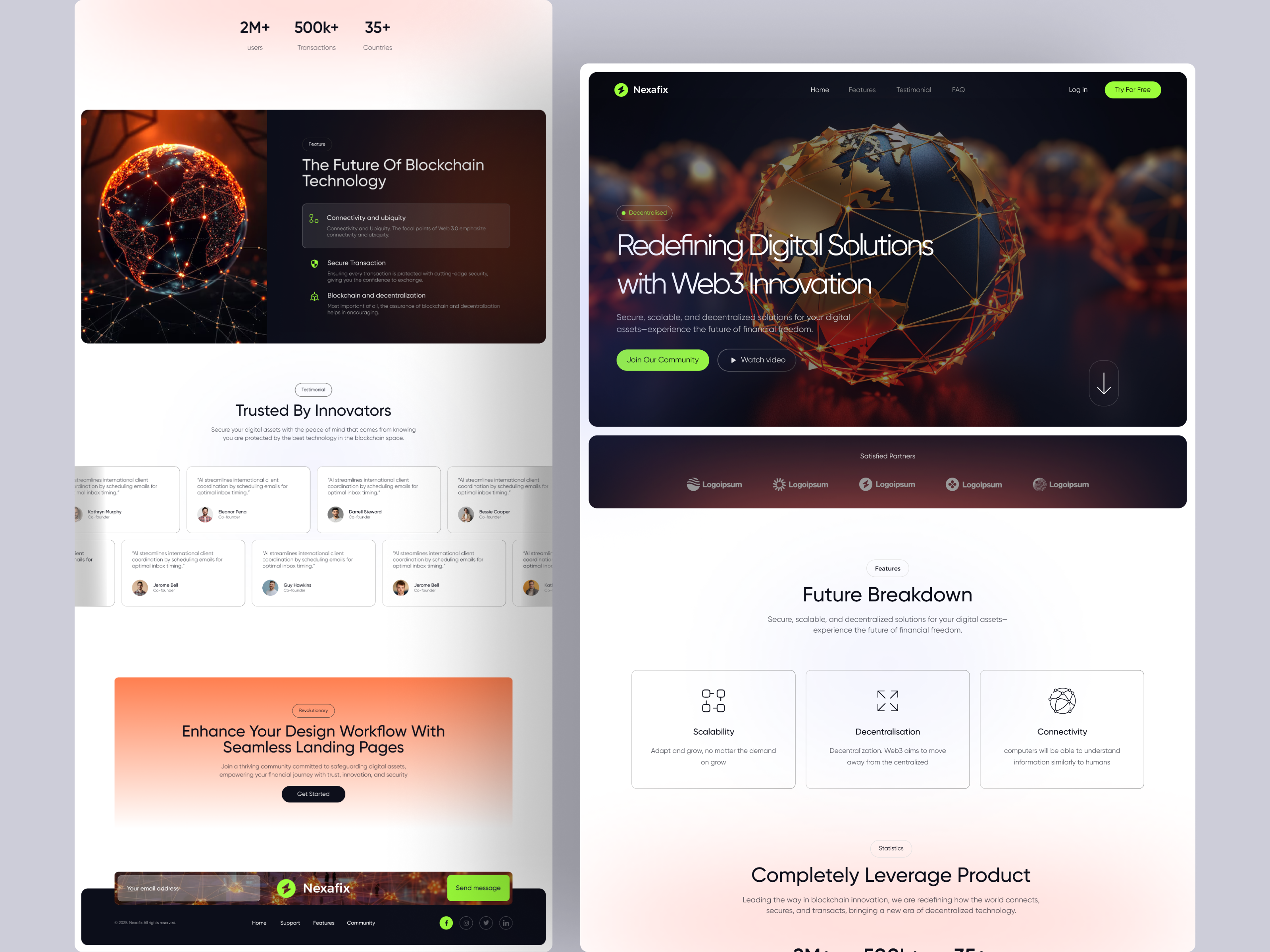 Web3 Blockchain Website Design blockchain cryptocurrency website fintech homepage homepage design invest minimal payment saas website design trending ui uiux design ux web3 blockchain design web3 blockchain website design web3 website design webpage design website