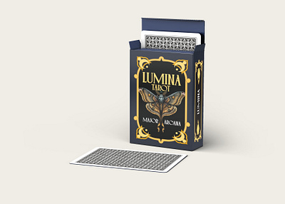Lumina Tarot box design graphic design label design package design