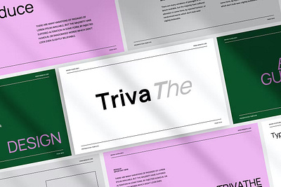 Trivathe - Brand Guideline Template annual business clean corporate download google slides keynote pitch pitch deck powerpoint powerpoint template pptx presentation presentation template project report slidemaster slides template web