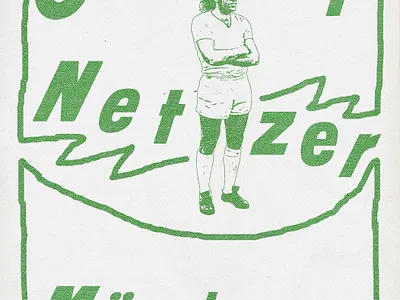 Günter Netzer Mönchengladbach concept design graphic illustration poster sport typography