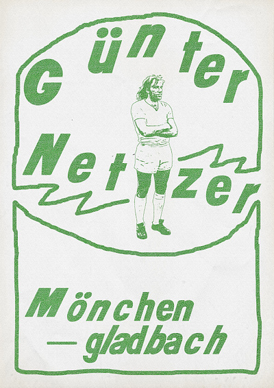 Günter Netzer Mönchengladbach concept design graphic illustration poster sport typography