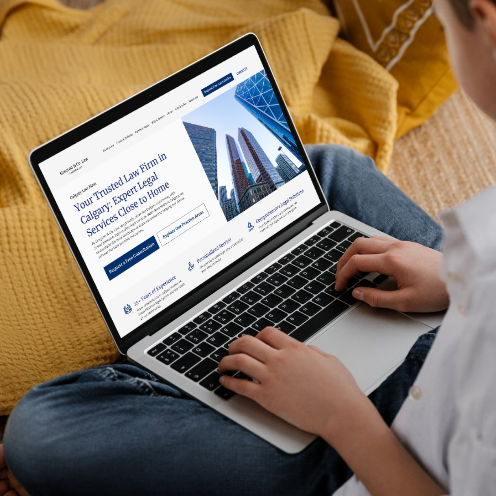 Example of Law Firm Website Project