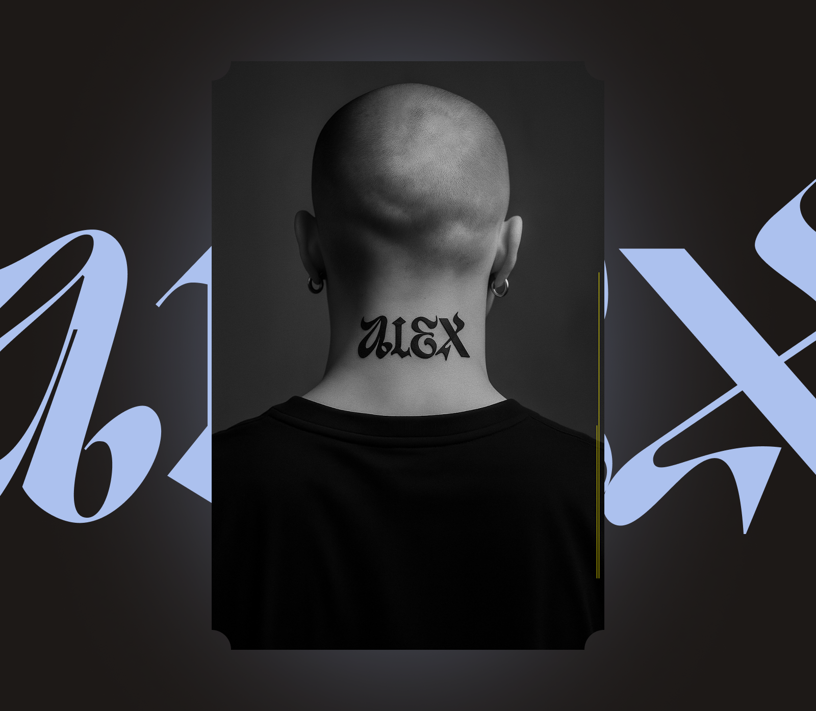 Website (Alex - Tattooing Music) art direction for web artistic direction conceptual website creative web design design for tattoo artists emotional design interactive portfolio minimal ui music and art fusion music driven aesthetics music inspired tattoo niche website design personalized tattoo design tattoo artist branding tattoo experience tattoo identity tattoo portfolio ui design unique tattoo concepts visual storytelling