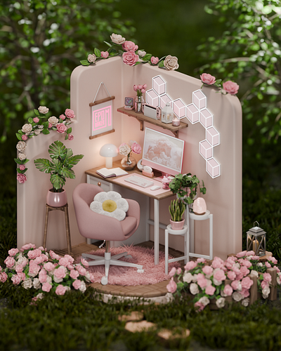 Pink Paradise 3d
