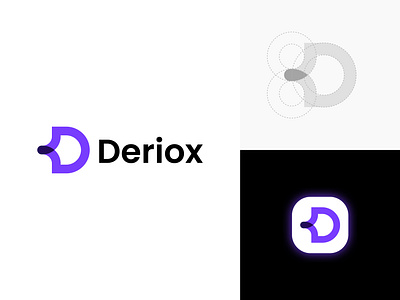 Deriox brand identity symbol brand identity brand sign branding business design designer droping identity lettermark logo logo design logo type overlap startup