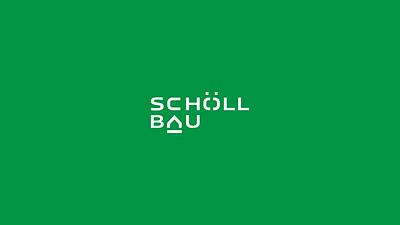 SCHOLL BAU branding design graphic design logo typography vector