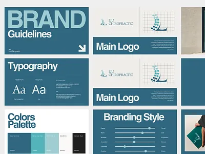 Liu Chiropractic - Branding Guidelines branding branding guidelines design graphic design illustration layout typography