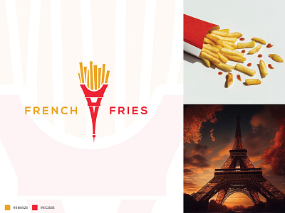 French Fries meet French elegance! 🍟✨ branding café logo design creative logo concept creativelogo eiffel tower logo fast food branding food logo design french food logo french fries logo logo logoexcellent minimal logo modern logo design paris logo design playful logo design restaurant branding tourism brand identity travel logo typography unique food logo