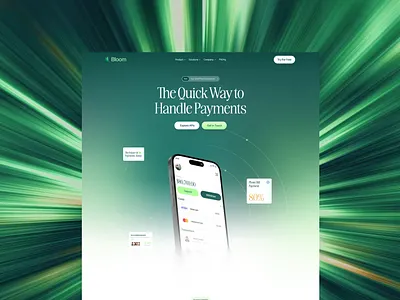 Bloom - Web Design branding graphic design layout typography ui ux