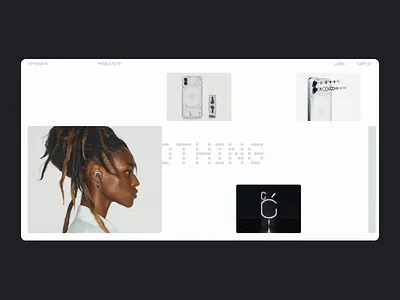 Nothing E-Commerce Concept pt. 2 after effects animation concept design glitch typography ui ux web design website