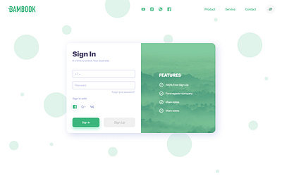 Bambook system - registration/LogIn design figma logo ui ux web design