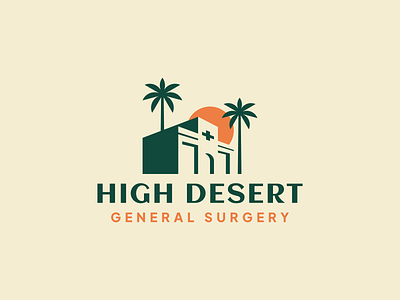 Desert Hospital Logo desert doctor healthcare hospital logo medical medical center palm surgery
