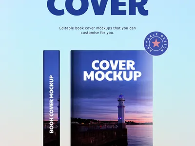 Book cover editable branding graphic design ui