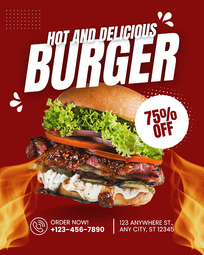 Food restaurants banner branding graphic design ui