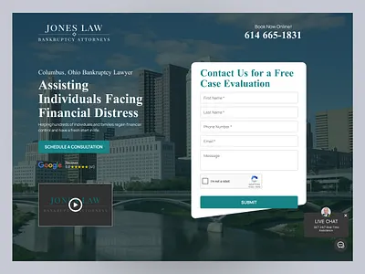 Bankruptcy Attorneys Landing Page Concept attorney bankruptcy bankruptcy law firm branding figma graphic design landingpagedesign lawfirm lawfirm webdesign legal legal webdesign webdesign