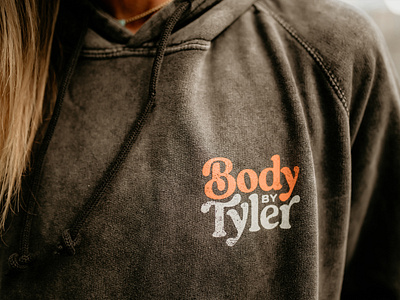 Body by Tyler apricot apricot creative studio branding creative creative studio design fitness hoodie logo made by apricot merchandise person trainer photography