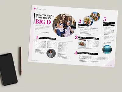 Magazine Layout: Trial for DFW Child: 2018 branding design graphic design