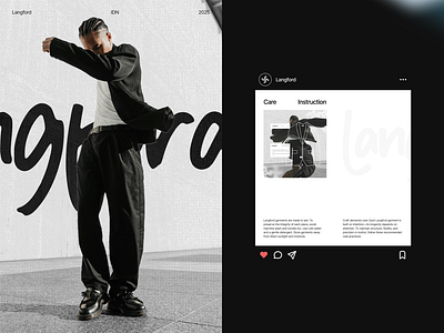 Langford : Menswear - Social Media brand guideline branding campaign clean content fashion feed design graphic design identity design marketing menswear minimalist post design social media design social media post typography visual branding visual identity