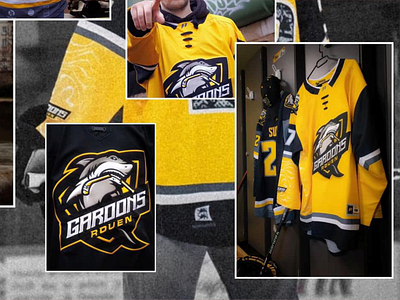 GARDONS ROUEN HOCKEY CLUB LOGO DESIGN branding design esportlogo esports gaminglogo hockey club logo hockey logo hockey mascot illustration mascot mascot design mascot logo shark mascot sharks logo sharks mascot logo sports brand sports branding sports logo