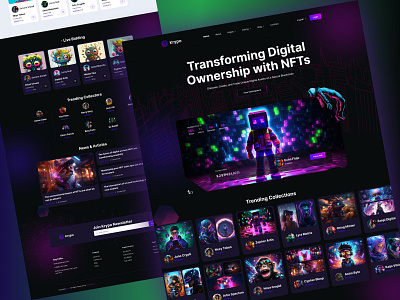 Krypo - Crypto & Blockchain Startup blockchain crypto cryptocurrency currency envytheme uidesign uxdesign uxresearch