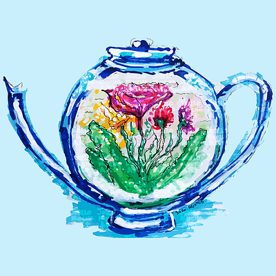 Flower Teapot playful teapot design