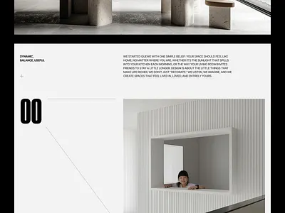 Interior Agency Landing Page agency architecture graphic design properties property landing page trending ui uiux website design