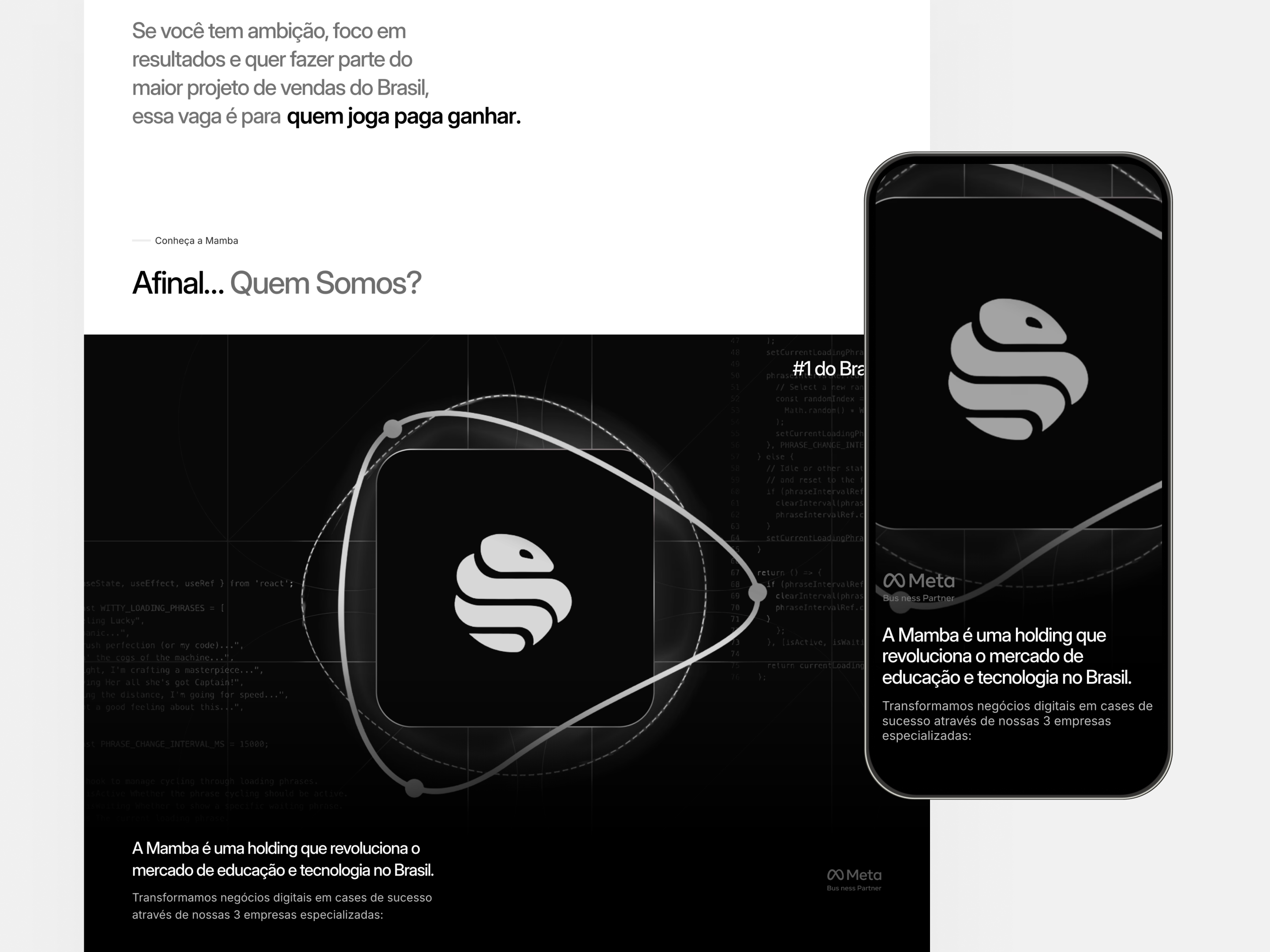 Mamba Holding - Corporate Landing Page design figma framer graphic design langin page ui ui ux ux web design