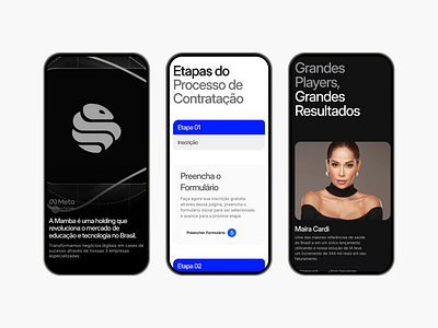 Mamba Culture Landing Page – Recruitment & Brand Presentation figma framer graphic design landing page mobile page ui ui ux ux web web design