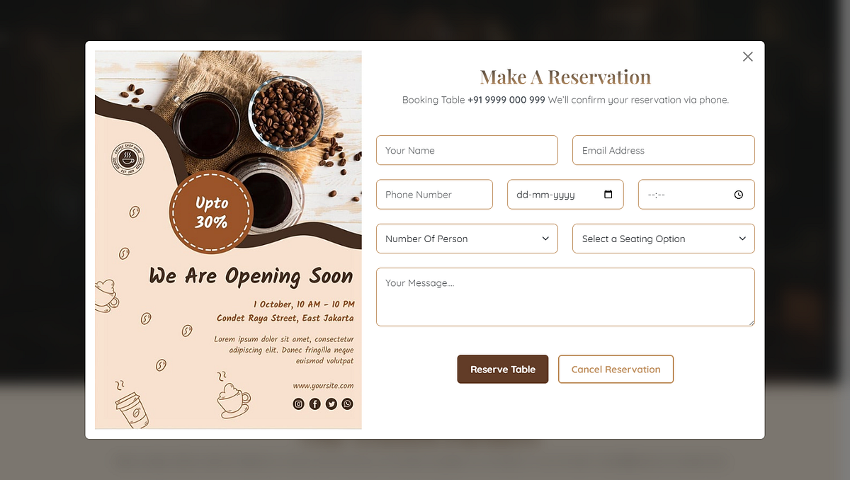 Koffuu – Premium Café & Coffee Shop Template Image 1