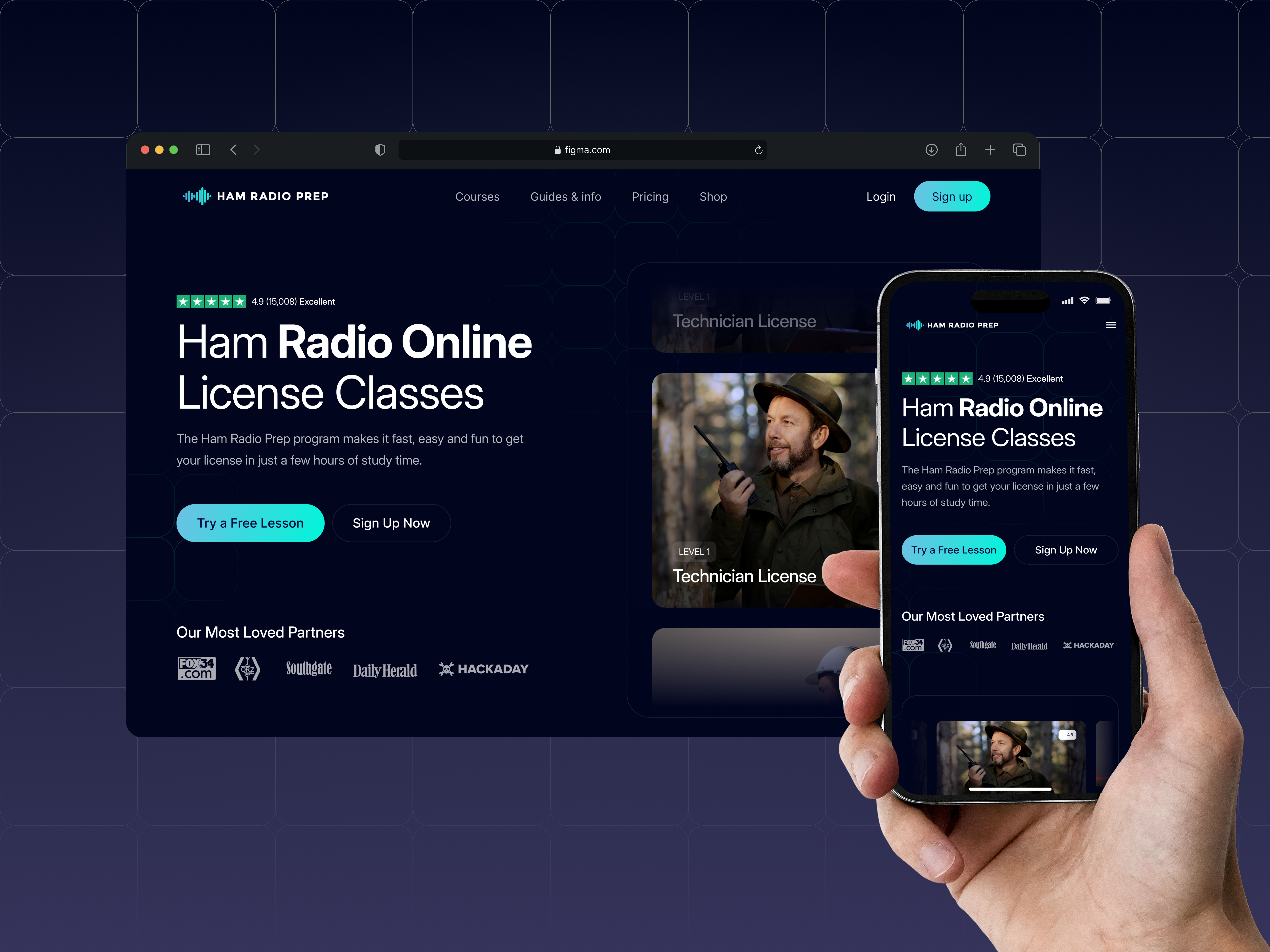 Example of Custom Website UI UX Design Using Figma