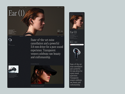 Nothing E-Commerce Concept pt.5 design interface nothing typography ui ux web design website