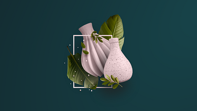 Vector Ceramics 3d branding ceramics design figma floral graphic design illustration minimal vector