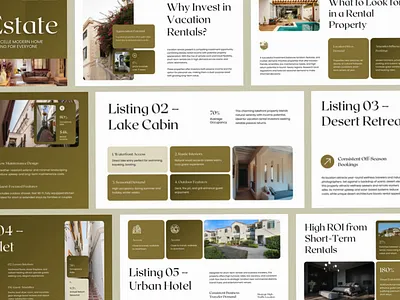 Property Real Estate Listing - Modern Professional Presentation business business presentation canva design graphic design illustration investor deck keynote powerpoint ppt presentation professional property listing real estate real estate agent real estate marketing ui