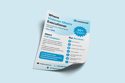 Leaflet Design accounting bookkeeping design dribbble leaftlet service
