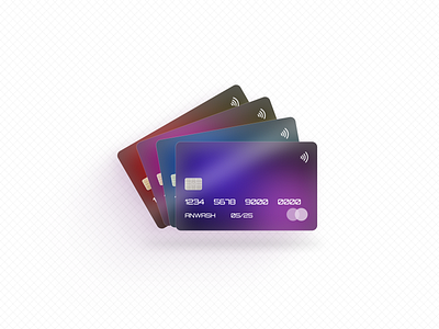 Bank Card UI Designs cards ui