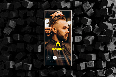 Barber Shop Mobile App Design Onboarding Ui app app design app screen design appointment app barber booking concept barber shop beauty app haircut app home service app ios app design makeup booking mobile app onboarding onboarding screen salon app salon booking ui uiux