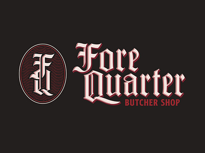 Fore Quarter Butcher Shop apricot apricot creative studio branding butcher creative creative studio design lettering logo