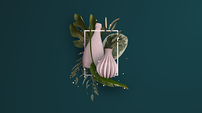 Vector Ceramics 3d branding ceramics cracow design floral graphic design green handmade icon illustration logo nature typography vector visual identity