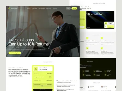 Startup Investing Platform corporate crowdfunding funding homepage investing investing website investment investor landing page minimalist saas startup startup funding startup investing startup platform uiux design web design