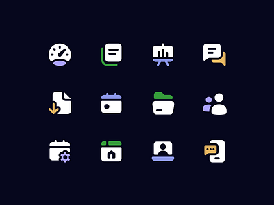 Real Estate Icons by Dmitri Litvinov on Dribbble