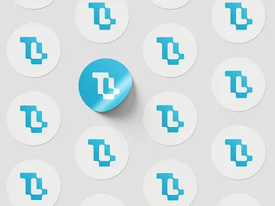 Modern Sticker Design for Tech Brand adobe illustrator brand identity branding creative design creative logo dribbble logo design logo design branding logo presentation logo process marufiam minimal logo minimalist logo design modern logo modern minimalist logo startup branding sticker sticker design tech branding tech logo