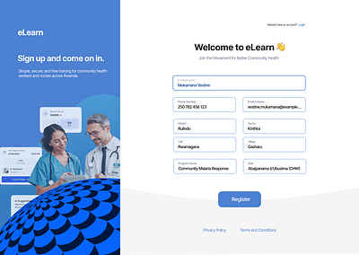 Medical eLearning App – Sign In, Sign Up & Recovery Screens auth elearning figma product design ui web app