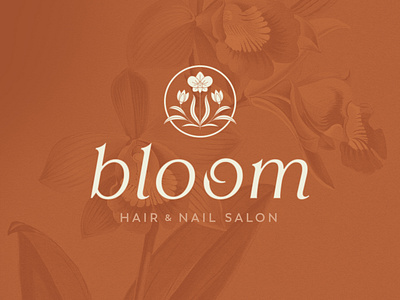 Bloom Hair & Nail Salon apricot apricot creative studio branding creative creative studio design logo made by apricot salon