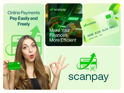 ScanPay – Modern Financial Branding brandidentity brandingdesign carddesign creativedesign digitalwallet financialbranding financialwellness fintechdesign greenbranding logodesigner marketingvisuals minimaldesign modernbranding paymentapp uidesign