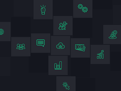 Icons set dark design system icon kit library navigation set svg typography
