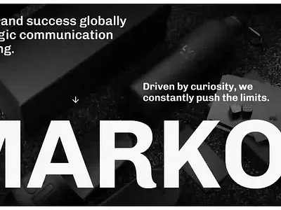 Marko - website designed for branding agencies branding landing page ui web design webflow