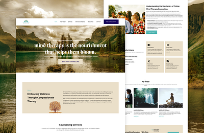 Peace Path - Counselling Web about us page bloglisting page counselling website hero section landing page mordern design services section theraphy website