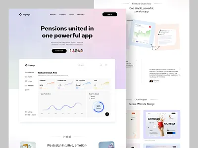 Sajnaya - AI Fintech Startup Mobile App Landing Page Web Design applandingpage cleandesign creativedesign dribbble financialapp fintechdesign fintechui landingpage minimaldesign modernui productdesign responsivedesign uiinspiration uiux uxdesign webdesign webinterface